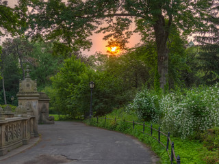 Bethesda Terrace at sunrise