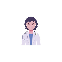 Fototapeta premium Isolated woman doctor vector design