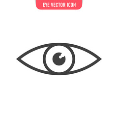 Eye vector icon. Human vision symbol.
