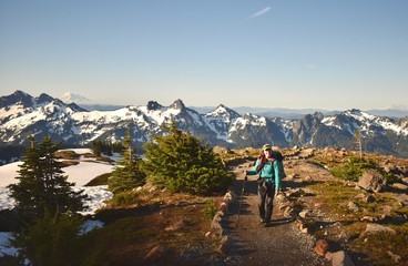 Fototapeta premium hiking in the mountains