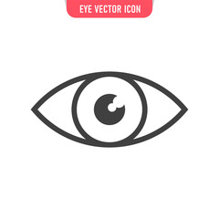 Eye vector icon. Human vision symbol.