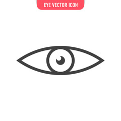 Eye vector icon. Human vision symbol.
