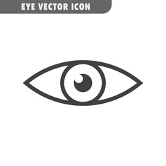 Eye vector icon. Human vision symbol.