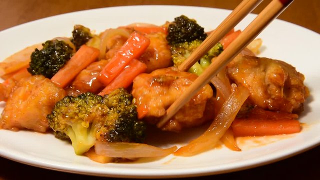 鶏肉の甘酢あんかけ