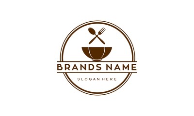 Restaurant simple modern vector logo