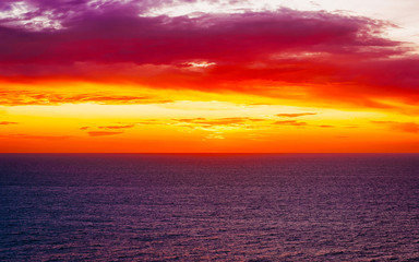 Landscape at Portoscuso and the coast of Mediterranean Sea at Carbonia-Iglesias, Sardinia, Italy....
