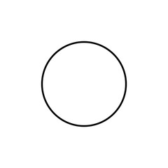 Geometric shapes, circle icon. Simple line, outline vector 3d figures icons for ui and ux, website or mobile application