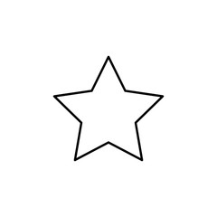 Geometric shapes, star icon. Simple line, outline vector 3d figures icons for ui and ux, website or mobile application