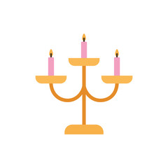 Isolated candelabrum icon vector design