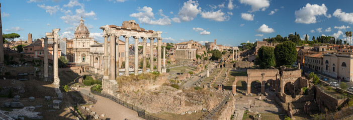 Fototapeta premium The Forum - Rome Italy Panorama