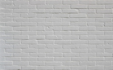 brick wall white background texture, from a new construction