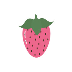 Isolated strawberry fruit vector design