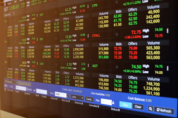 The Stock Exchange, Streaming Trade Screen