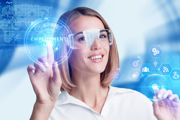 Business, Technology, Internet and network concept. Employment Law.