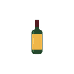 Isolated wine bottle vector design