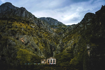 Fototapeta na wymiar village in mountains