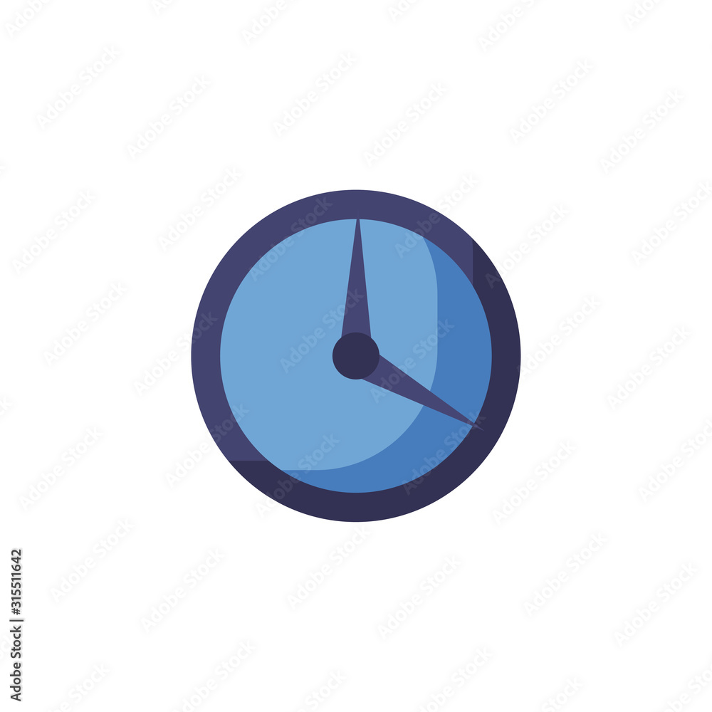 Poster isolated clock instrument vector design