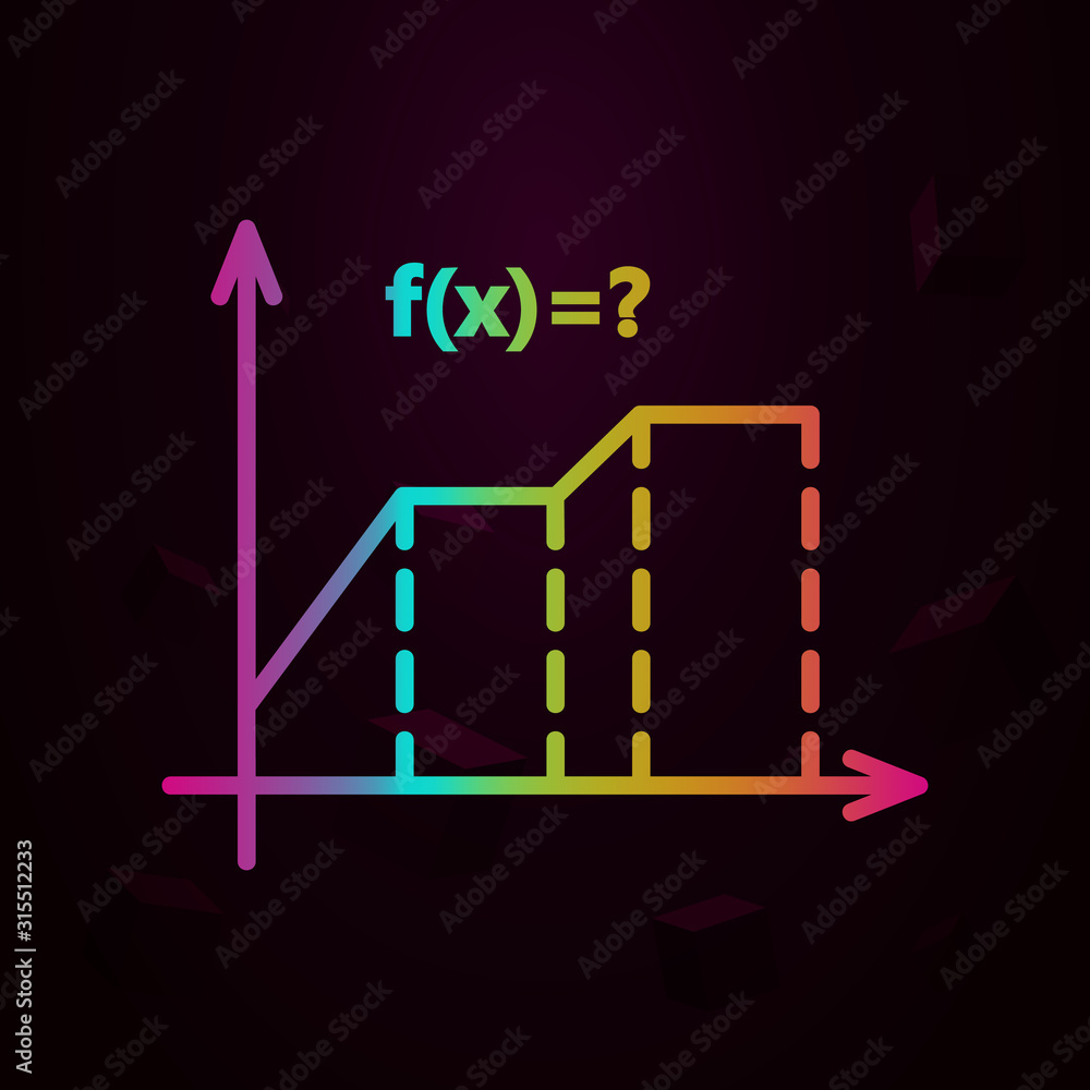 Poster formula math function nolan style icon. simple thin line, outline vector of school icons for ui and 