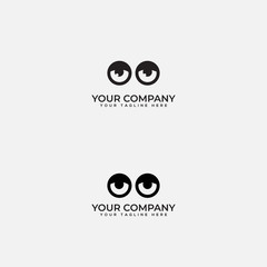 two eyes logo, optical center logo