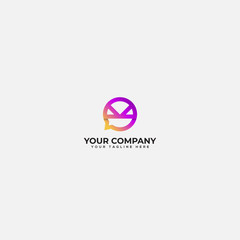 communication logo, mail logo, chatting logo,connection people