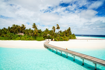 Beautiful tropical beach at Maldives