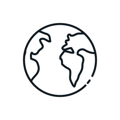 Isolated world sphere vector design