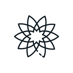Isolated natural flower vector design