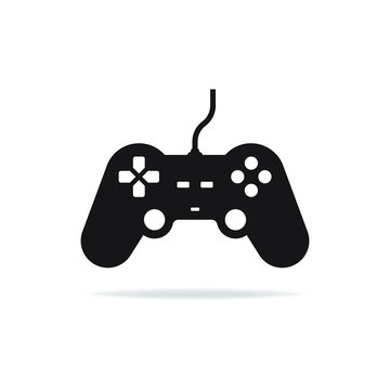 Game controller icon design. Joystick symbol isolated on white background. Vector illustration