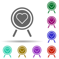 Friendship, target in multi color style icon. Simple glyph, flat vector of Friendship icons for ui and ux, website or mobile application