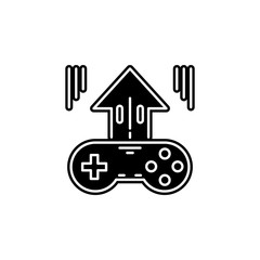 game publishing icon. Simple glyph, flat vector of game development icons for ui and ux, website or mobile application
