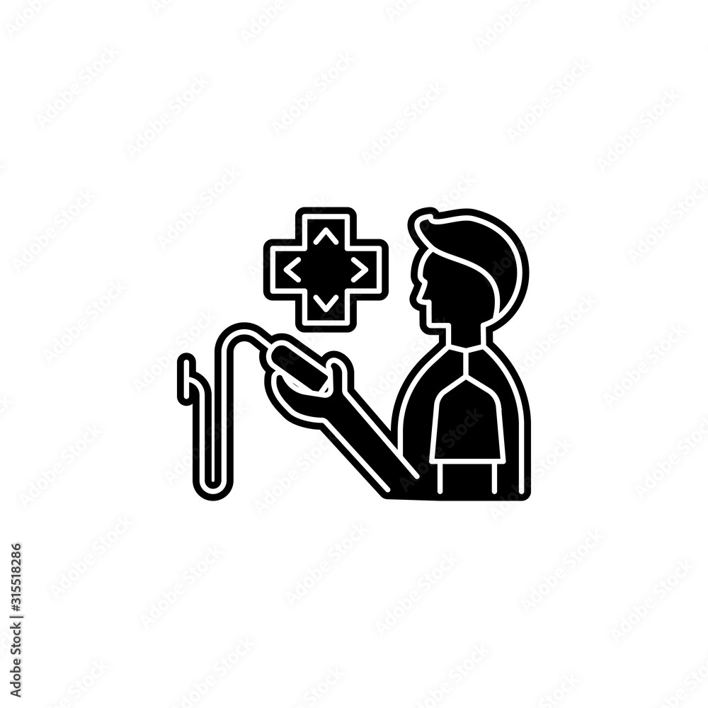 Poster gamer icon. simple glyph, flat vector of game development icons for ui and ux, website or mobile app