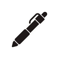 Pen icon in trendy flat style design. Vector graphic illustration. Pen icon for website design, logo, UI. Pixel perfect. EPS 10.
