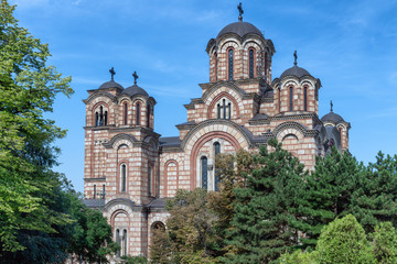 Fototapeta na wymiar Serbian Orthodox Church in Belgrade, Serbia