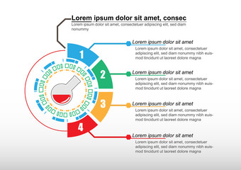 Abstract Science background template vector design.