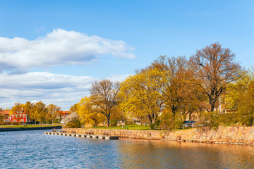 View from West Gate bridge in  the city of Kalmar.Sweden © Vadim