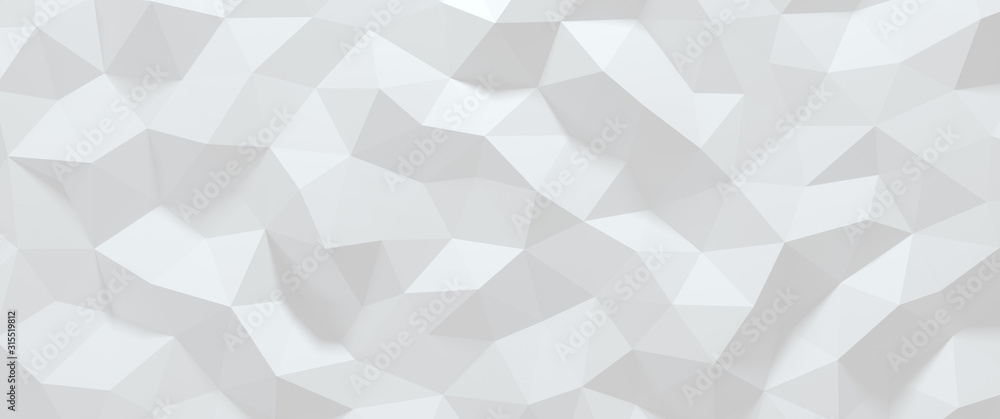 Wall mural low polygon stereo background for 3d rendering