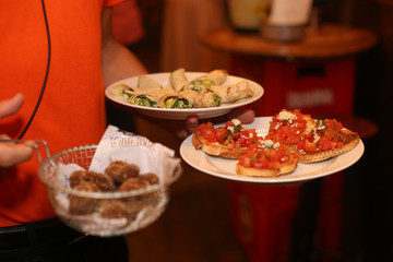 aperitivos em evento