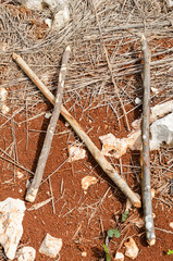 Roman Numeral Eleven On The Ground