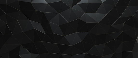 Low polygon stereo background for 3D rendering