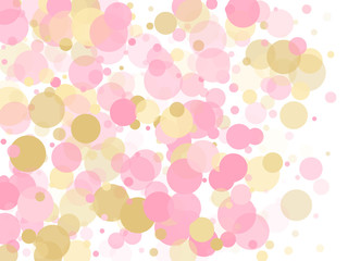 Fototapeta na wymiar Rose color pink gold fashionable party confetti