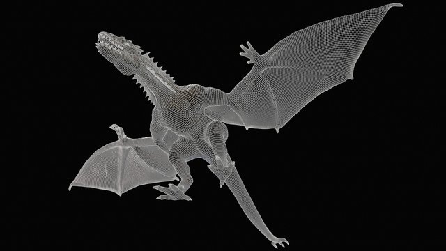 Monsters of background, 3d render