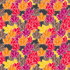 Autumn leaves pattern