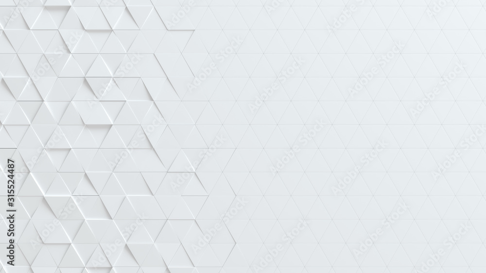 Poster triangle stereo abstract background in 3d rendering