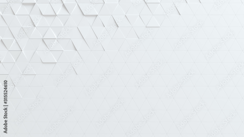 Poster triangle stereo abstract background in 3d rendering