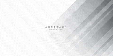 White Grey Silver Box Rectangle Abstract Background Vector Presentation Design