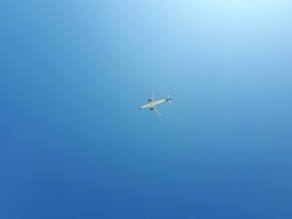 airplane in the sky