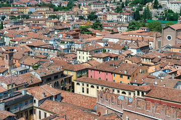 Fototapeta na wymiar Aerial view of Verona, Italy