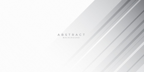 Obraz premium White Grey Silver Box Rectangle Abstract Background Vector Presentation Design