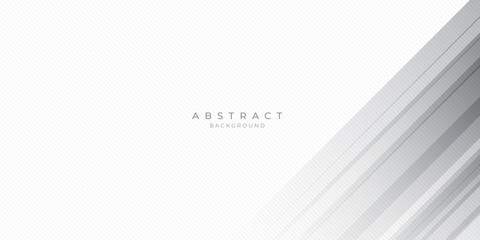 White Grey Silver Box Rectangle Abstract Background Vector Presentation Design