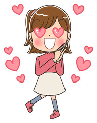 女の子 小学生 かわいい マンガ イラスト